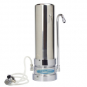 Crystal Quest Mega Countertop Water Filter Stainless Steel