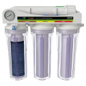 AQUATICLIFE Classic 100 GPD 4-Stage Reverse Osmosis Deionization Water Filtration System, RODI Filter Unit
